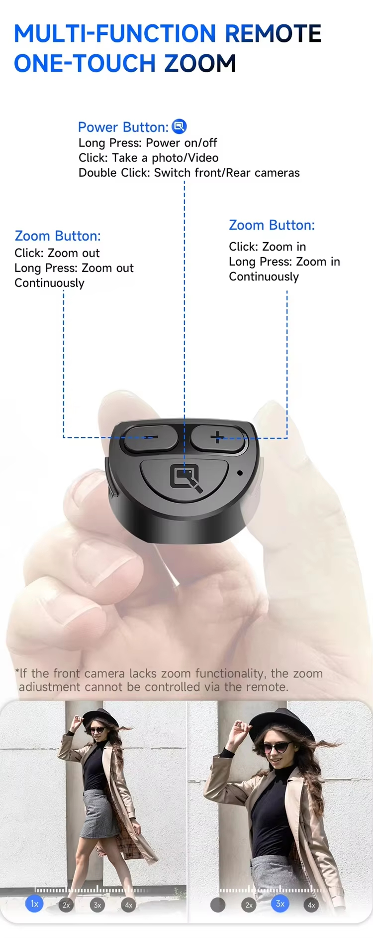 F08 Pocket Mini Selfie Stick – Magnetic Ultra-Compact with Bluetooth Remote detail 05