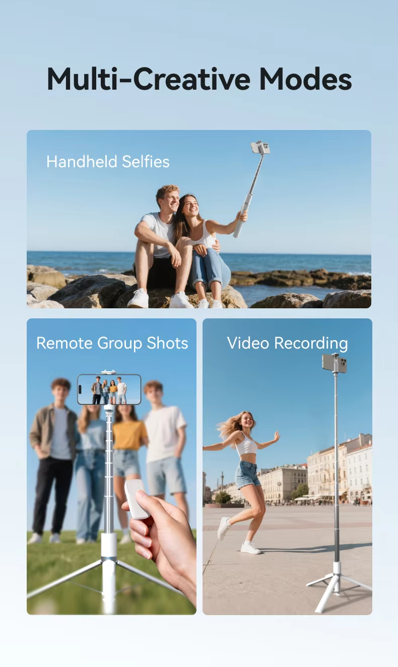 LS-504 1.7m Tripod Selfie Stick – Extendable Bluetooth Remote for Photography & Vlogging detail 08