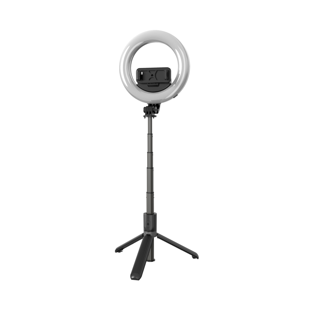 LS-501 Live-Streaming Selfie Stick – Fill Light + 1200mAh Battery for Mobile Broadcasting l07三脚架 (1)
