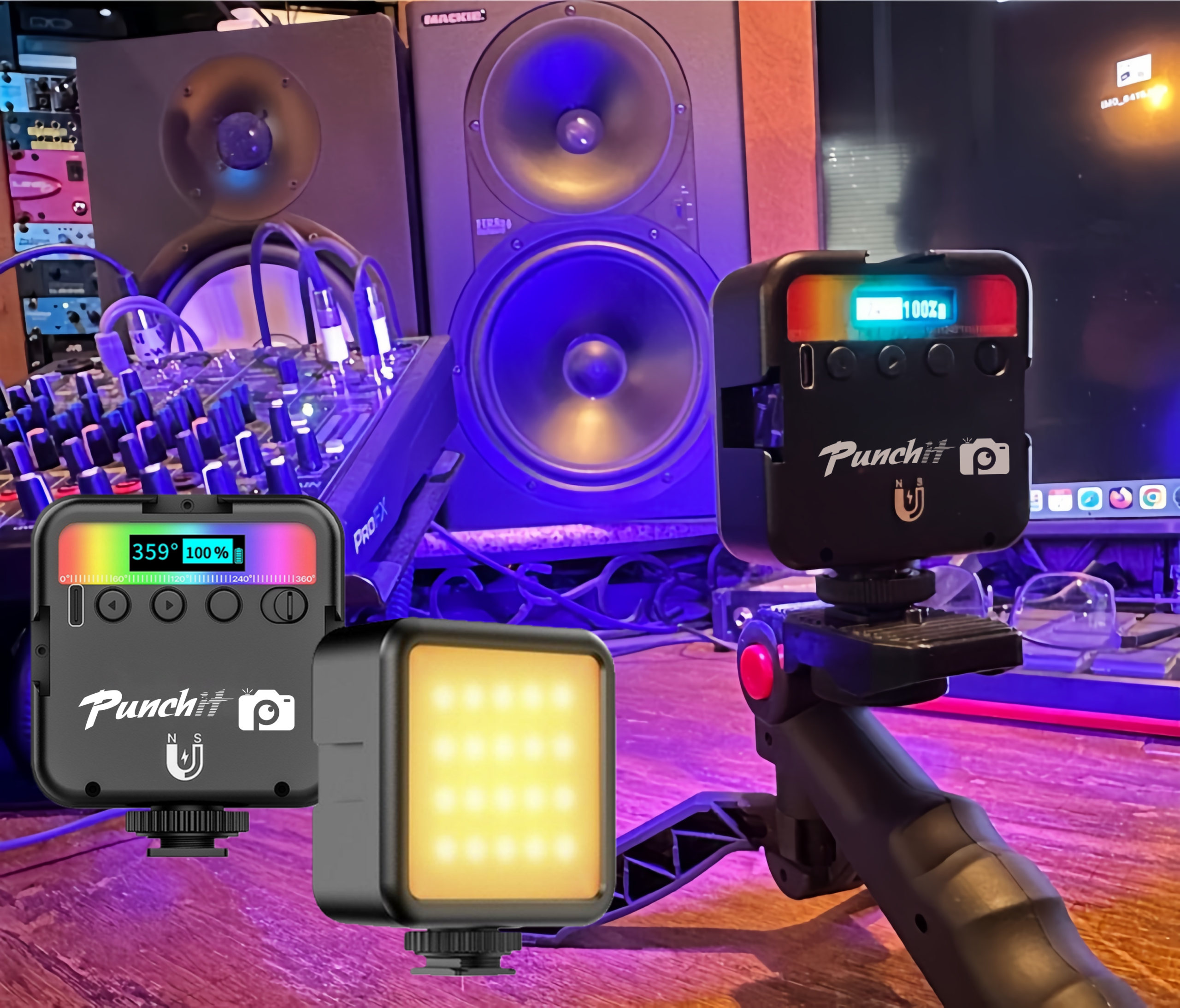 CL-201 Camera RGB Light – Portable Rechargeable LED Panel for Photography & Video rgb light