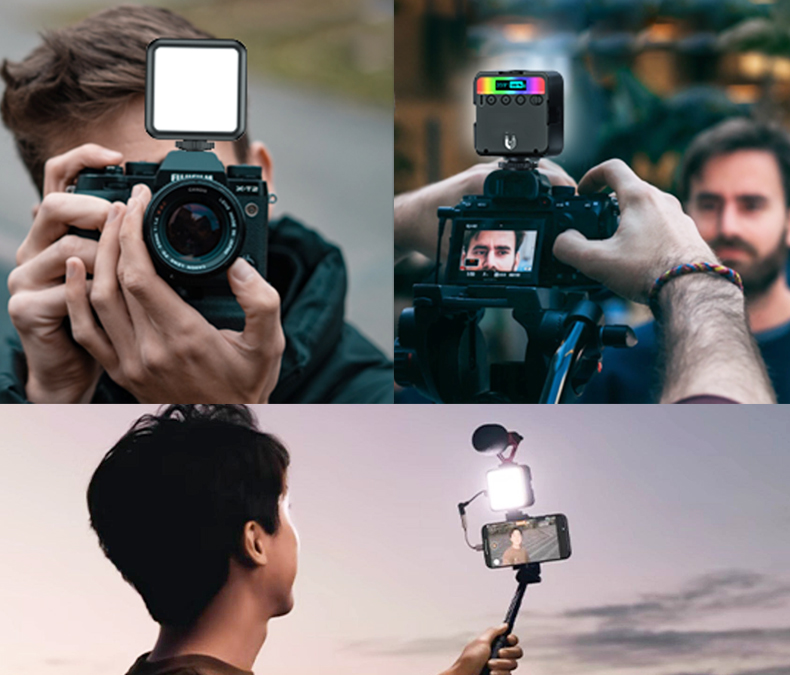 CL-201 Camera RGB Light – Portable Rechargeable LED Panel for Photography & Video rgb video lighting (53)