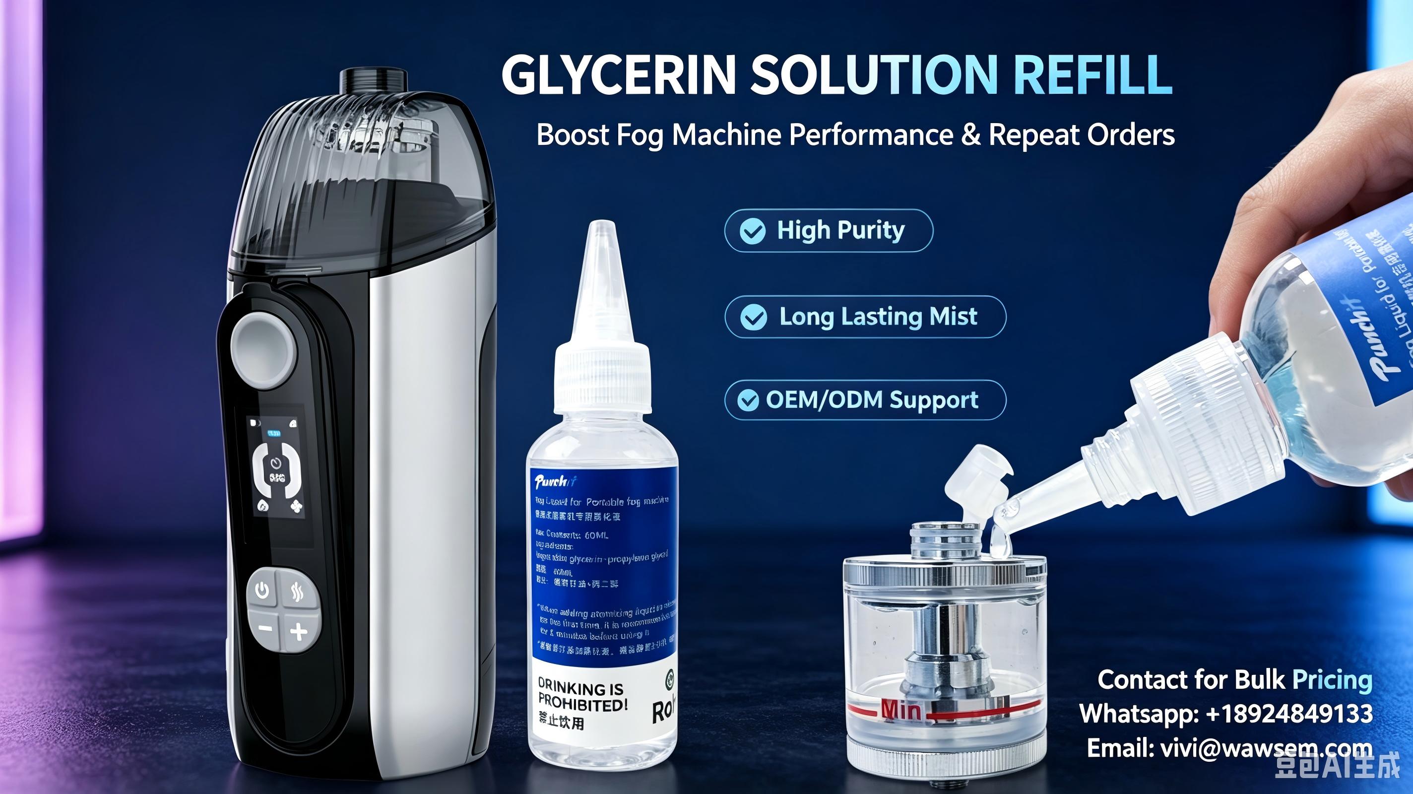 FM-40W fog machine glycerin solution refill wholesale
