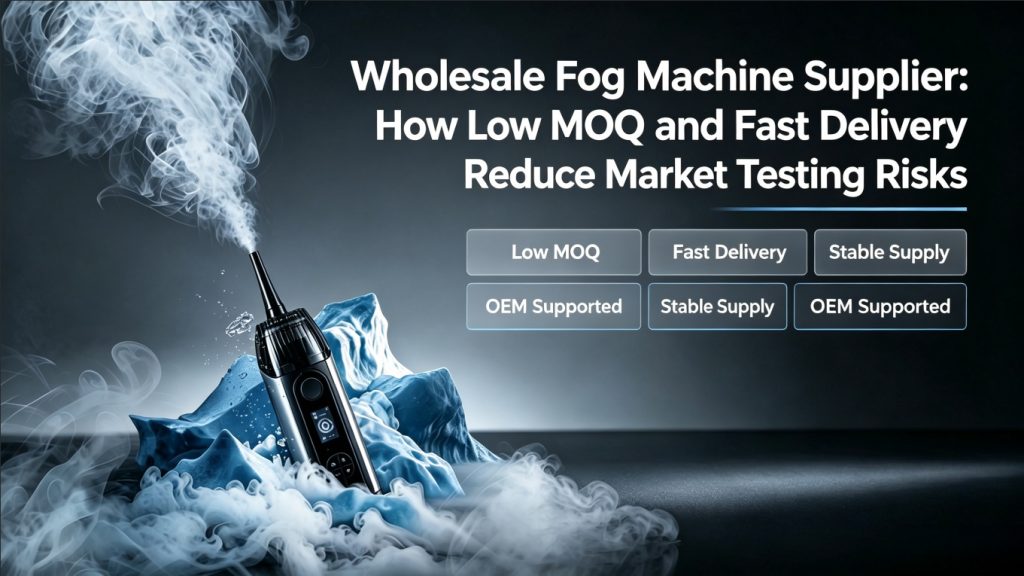 Wholesale Fog Machine Supplier: How Low MOQ and Fast Delivery Reduce Market Testing Risks fog machine 6