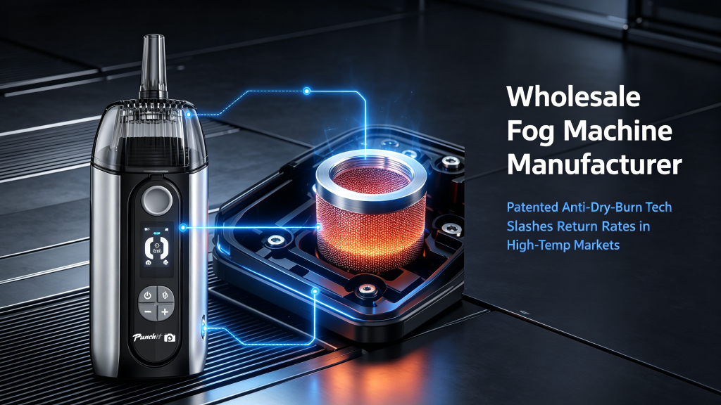 Wholesale Fog Machine Manufacturer: How Patented Anti-Dry-Burn Tech Slashes Return Rates in High-Temp Markets fog machine supplier