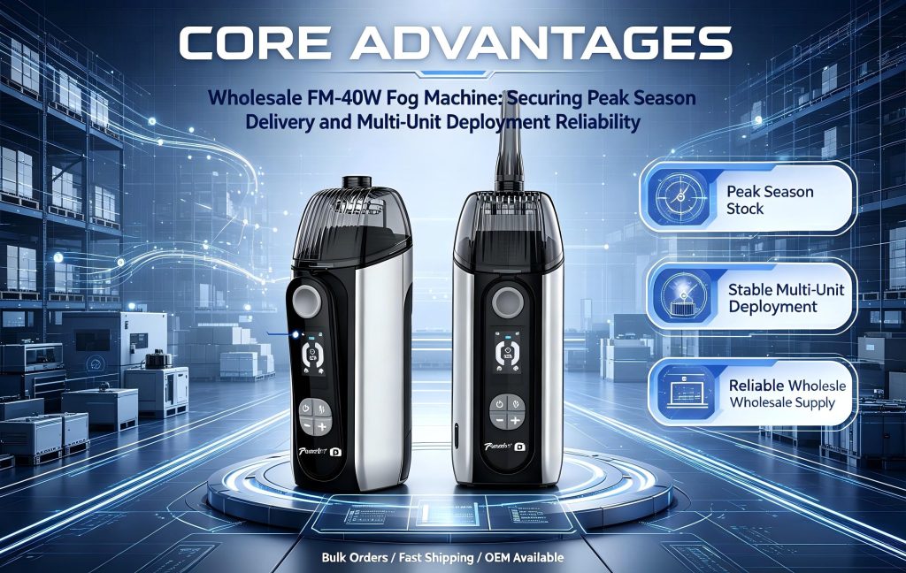 Wholesale FM-40W Fog Machine: Securing Peak Season Delivery and Multi-Unit Deployment Reliability portable fog fm 40w