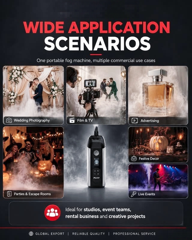 FM-40W Wide Application Scenarios - Weddings, Film & TV, Advertising, Parties, Live Events, Rental Business