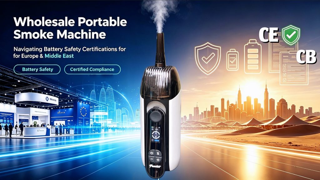 Wholesale Portable Smoke Machine: Navigating Battery Safety Certifications for Europe & Middle East wholesale fog machine
